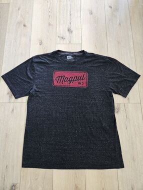Magpul Men's Gray XL Logo Graphic Print Jersey Crew Neck Short Sleeve T-Shirt